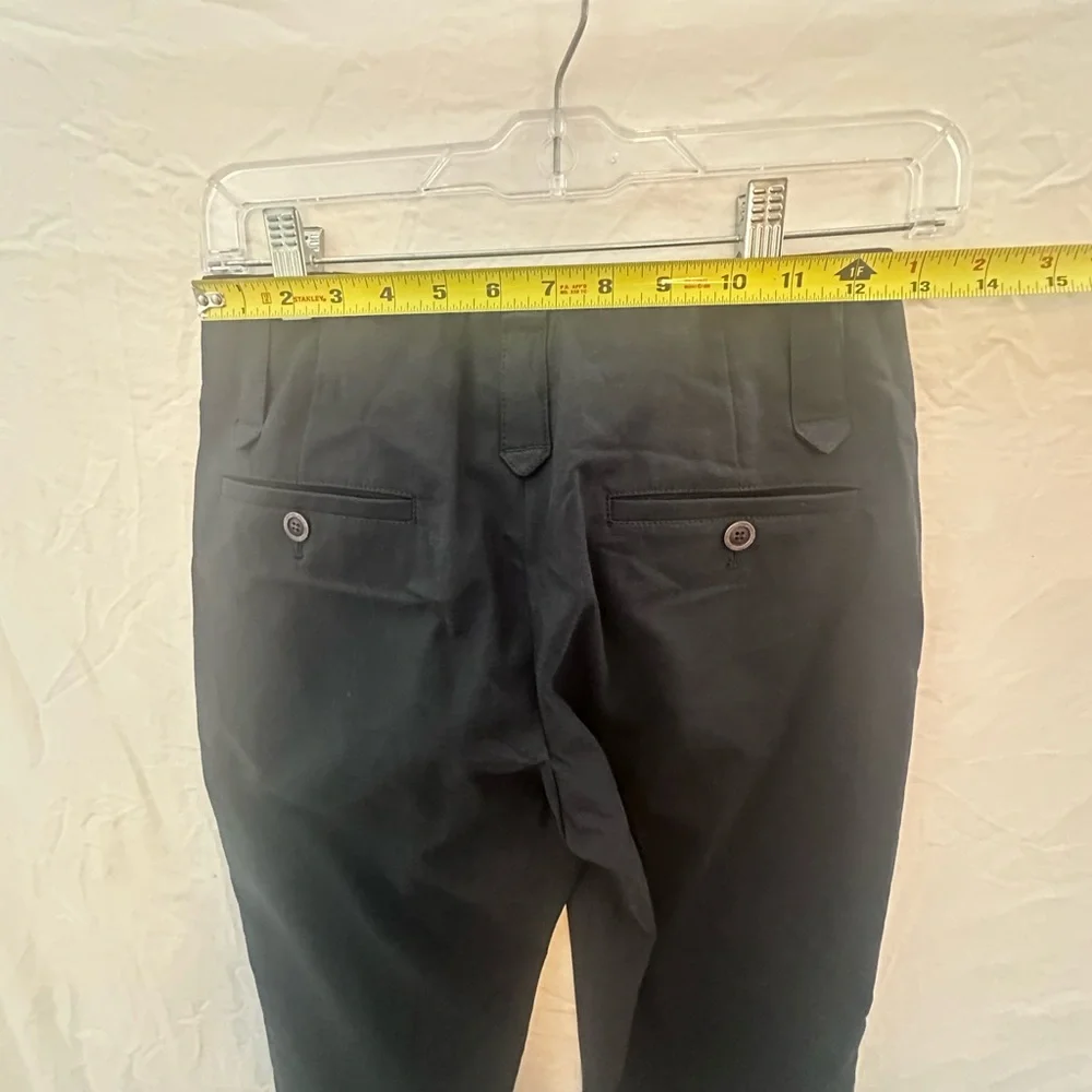 Gunex Made in Italy Black Tailored Ankle Pants Button Hem Size US 2 - Picture 12 of 12